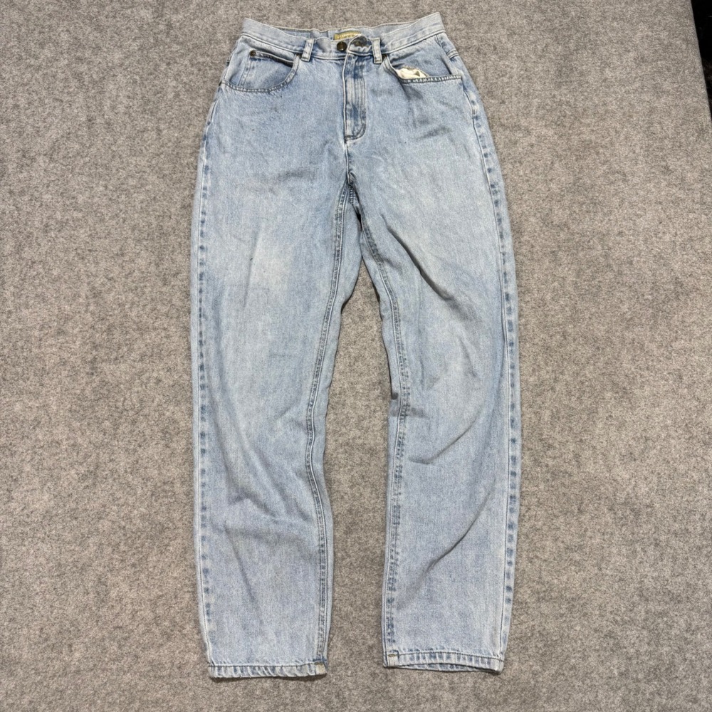 Vintage Liz Claiborne Lizwear Light Wash Tapered Jeans 27x28 Made in Israel